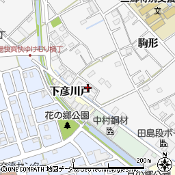 埼玉県三郷市駒形492周辺の地図