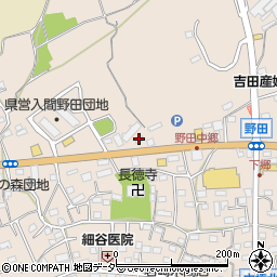 埼玉県入間市野田1392周辺の地図