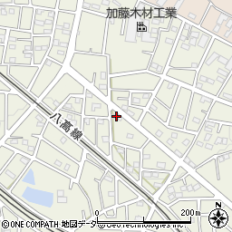 埼玉県飯能市笠縫386周辺の地図
