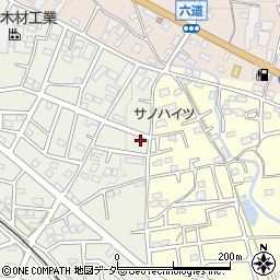 埼玉県飯能市笠縫351-8周辺の地図