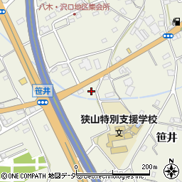 埼玉県狭山市笹井2943周辺の地図