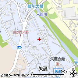 埼玉県飯能市矢颪115周辺の地図