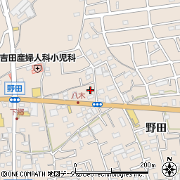 埼玉県入間市野田1222周辺の地図