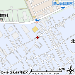 埼玉県狭山市北入曽690-7周辺の地図