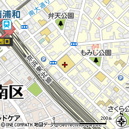 マミークリーニングゴトー　ダイエー南浦和東口店周辺の地図