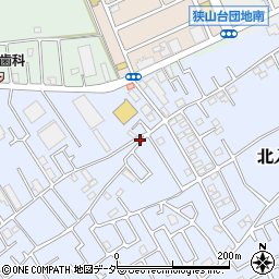 埼玉県狭山市北入曽690-1周辺の地図
