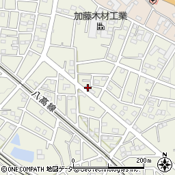 埼玉県飯能市笠縫387-13周辺の地図