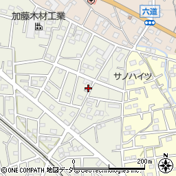 埼玉県飯能市笠縫361-3周辺の地図