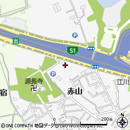 埼玉県川口市赤山1050-3周辺の地図