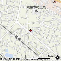 埼玉県飯能市笠縫388周辺の地図