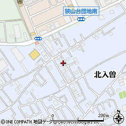 埼玉県狭山市北入曽536周辺の地図