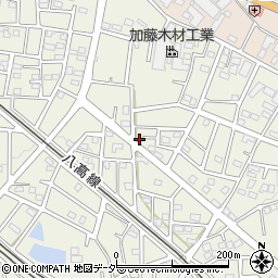埼玉県飯能市笠縫388-1周辺の地図