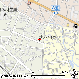 埼玉県飯能市笠縫351-15周辺の地図