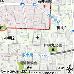 埼玉県さいたま市南区神明1丁目5周辺の地図