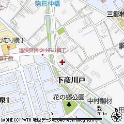 埼玉県三郷市駒形281周辺の地図