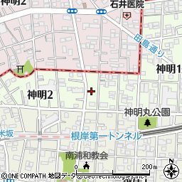 埼玉県さいたま市南区神明周辺の地図
