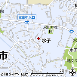 埼玉県富士見市水子1380周辺の地図