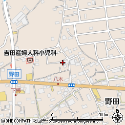 埼玉県入間市野田1223周辺の地図
