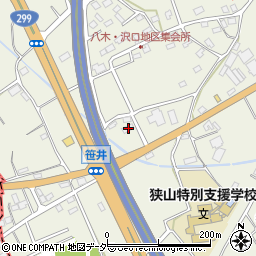 埼玉県狭山市笹井2930-3周辺の地図