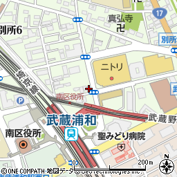 栄光ゼミナール武蔵浦和校周辺の地図