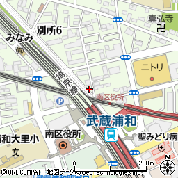 マナビス　武蔵・浦和校周辺の地図