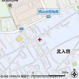 埼玉県狭山市北入曽556周辺の地図