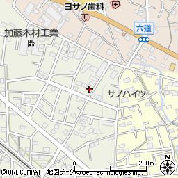 埼玉県飯能市笠縫360-4周辺の地図