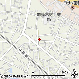 埼玉県飯能市笠縫390-8周辺の地図
