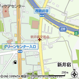 新井宿交差点周辺の地図