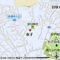 埼玉県富士見市水子1374周辺の地図