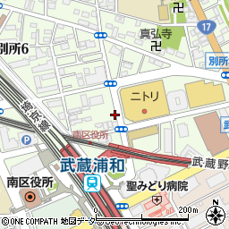 リパーク武蔵浦和駅前第２駐車場周辺の地図