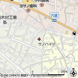 埼玉県飯能市笠縫353-4周辺の地図