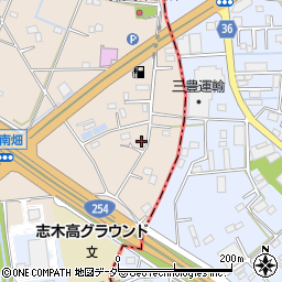 埼玉県富士見市下南畑2437周辺の地図