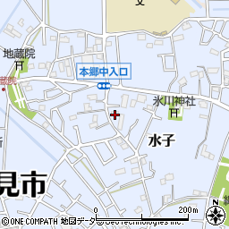 埼玉県富士見市水子1384周辺の地図