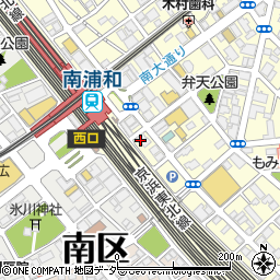 ａｕショップ南浦和店周辺の地図