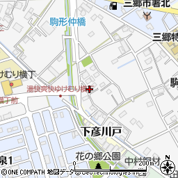 埼玉県三郷市駒形507周辺の地図