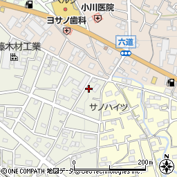 埼玉県飯能市笠縫354-4周辺の地図