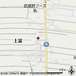 埼玉県入間郡三芳町上富1987-8周辺の地図