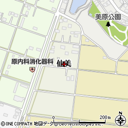 長野県伊那市仙美周辺の地図