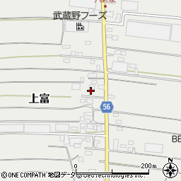 埼玉県入間郡三芳町上富1987-9周辺の地図