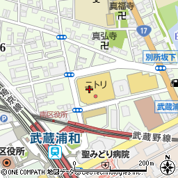 株式会社中央住宅　戸建分譲事業部浦和営業所周辺の地図