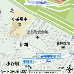上谷町会会館周辺の地図