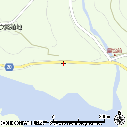 長野県木曽町（木曽郡）三岳周辺の地図