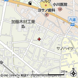 埼玉県飯能市笠縫400-3周辺の地図