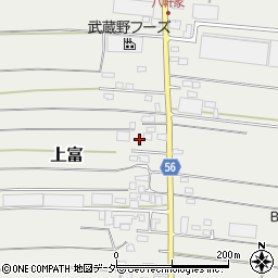 埼玉県入間郡三芳町上富1987周辺の地図
