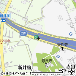 新井宿出口周辺の地図
