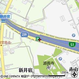 新井宿出口周辺の地図