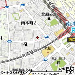 埼玉県さいたま市南区南本町周辺の地図