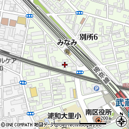 グランディール武蔵浦和２Ｂ周辺の地図