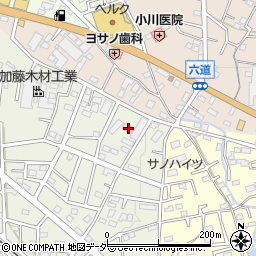 埼玉県飯能市笠縫355-3周辺の地図